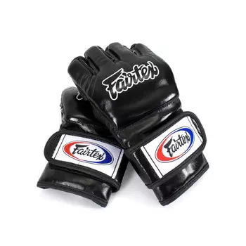 Перчатки Fairtex Ultimate Combat Gloves with Open Thumb Loop, черный