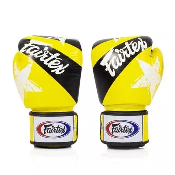 Перчатки Fairtex Universal Gloves Tight-Fit Design-Nation Prints Collection, желтый