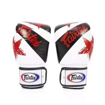 Перчатки Fairtex Universal Gloves Tight-Fit Design-Nation Prints Collection, белый