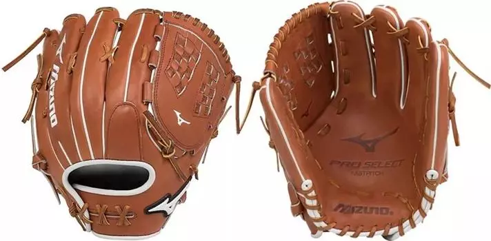 Перчатки Fastpitch Mizuno 12,5 дюйма серии Pro Select, коричневый