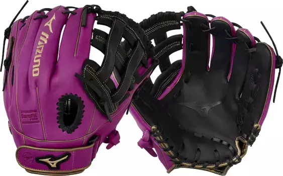 Перчатки Fastpitch Mizuno 12 дюймов MVP Prime Series, фиолетовый/черный
