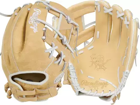Перчатки Fastpitch Rawlings 12 дюймов Heart of the Hide R2G, ограниченная серия, 2024 г, цвет Camel/White