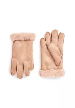 Перчатки Faux Suede Gloves Next, цвет camel