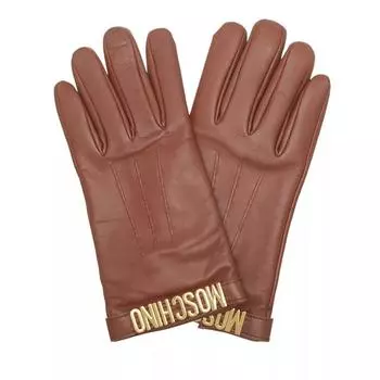 Перчатки glove m5168 Moschino, коричневый