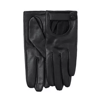 Перчатки H&M Leather, чёрный