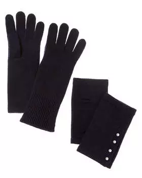 Перчатки Hannah Rose 3-в-1 из искусственного кашемира с боковыми планками