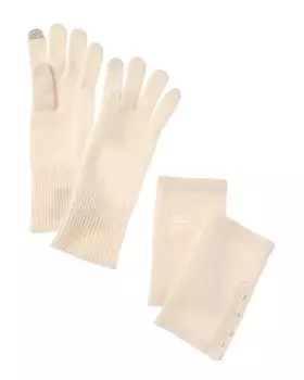 Перчатки Hannah Rose 3-в-1 из искусственного кашемира с боковыми планками