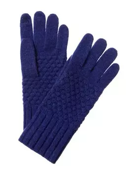 Перчатки Hannah Rose Raised Diamond Stitch из кашемира