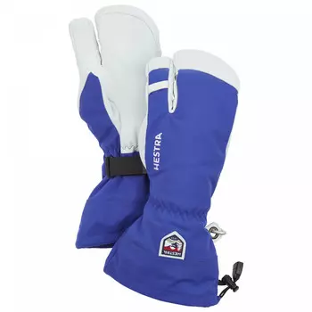 Перчатки Hestra Army Leather Heli Ski 3 Finger, цвет Royal Blue