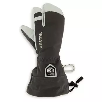 Перчатки Hestra Army Leather Heli Ski 3 Finger, серый