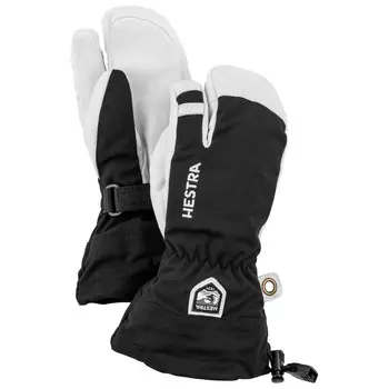 Перчатки Hestra Army Leather Heli Ski 3 Finger, черный