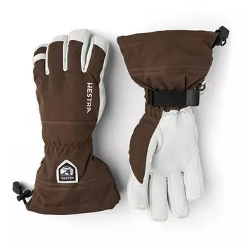 Перчатки Hestra Army Leather Heli Ski 5 Finger, цвет Espresso