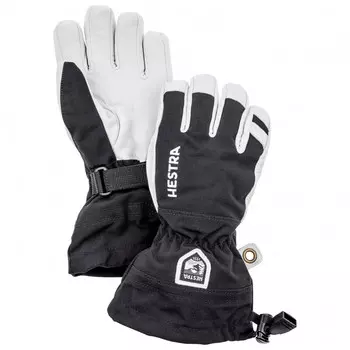 Перчатки Hestra Army Leather Heli Ski 5 Finger, черный