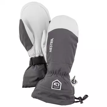 Перчатки Hestra Army Leather Heli Ski Mitt, серый