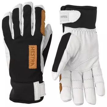 Перчатки Hestra Ergo Grip Active Wool Terry 5 Finger, цвет Black/Offwhite