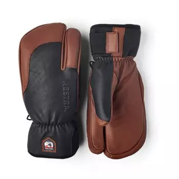 Перчатки Hestra Topo 3 Finger, цвет Navy/Brown
