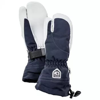 Перчатки Hestra Women's Heli Ski 3 Finger, цвет Navy/Offwhite