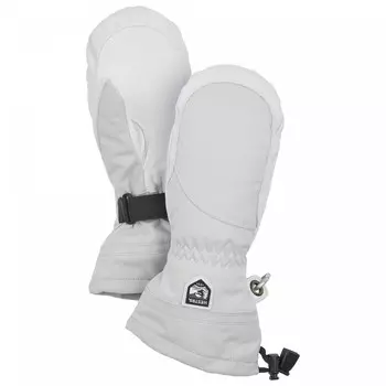 Перчатки Hestra Women's Heli Ski Mitt, цвет Pale Grey/Offwhite