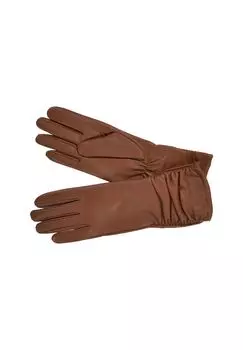 Перчатки из гладкой кожи с длинным голенищем 19062-0 SEEBERGER, цвет Camel