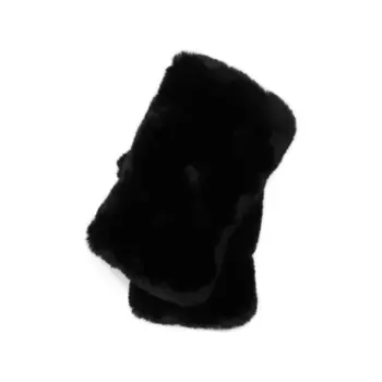 Перчатки из искусственного меха без пальцев Ugg, черный