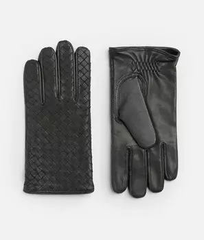 Перчатки из кожи Intrecciato Bottega Veneta