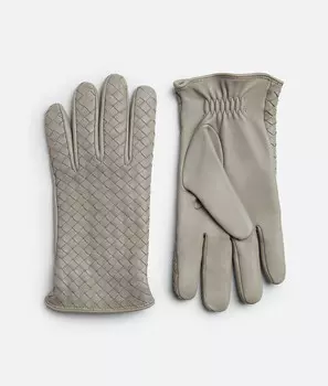 Перчатки из кожи Intrecciato Bottega Veneta