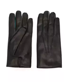 Перчатки из кожи ягненка с дизайном на весь палец Paul Smith, черный