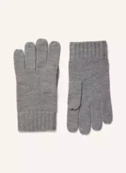 Перчатки из мериносовой шерсти Polo Ralph Lauren, серый