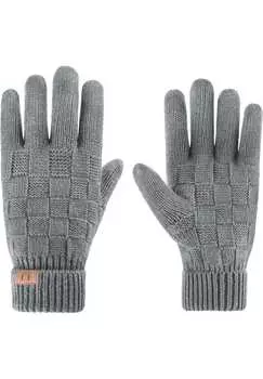 Перчатки из мериносовой шерсти с дизайном соответствующим комплекту yuma Normani, серый