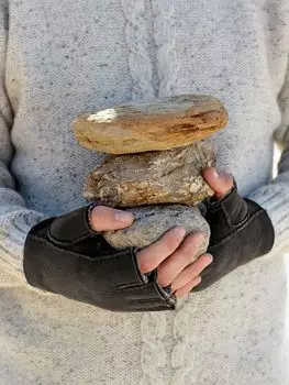 Перчатки из овчины без пальцев Celtic & Co., ураган