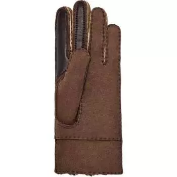 Перчатки из овчины с цветными блоками женские UGG, цвет Chestnut