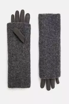 Перчатки из смесовой шерсти Medicine, серый