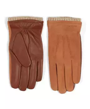 Перчатки из высококачественной замши и кожи Howard London, коричневый