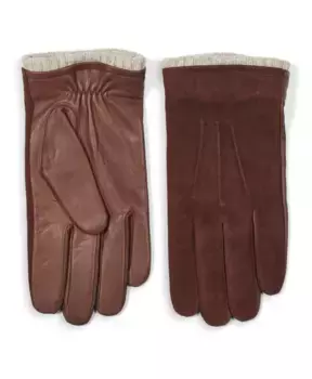 Перчатки из высококачественной замши и кожи Howard London, коричневый
