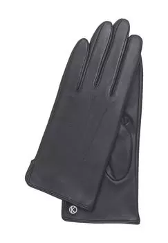 Перчатки Карла, кожа наппа, подкладка флис, женские Otto Kessler, цвет Mysterioso