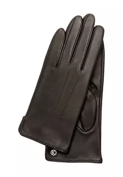 Перчатки "Карла", кожа наппа, подкладка флис, женские Otto Kessler, темно-коричневый