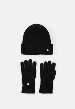 Перчатки КОМПЛЕКТ ПЕРЧАТОК-ШАПОЧКИ MATCHING BEANIE LIU JO, черный