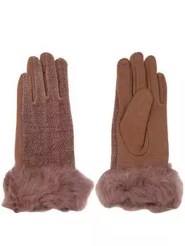 Перчатки Leslii, коричневый