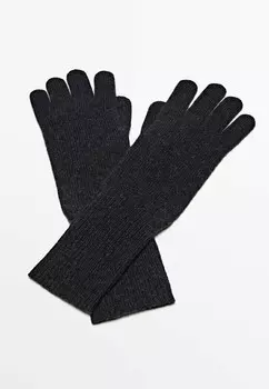 Перчатки Massimo Dutti, темно-серый
