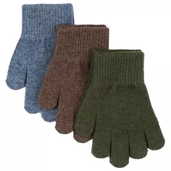 Перчатки Mikk-Line Magic Gloves 3 Pack, цвет Duffel Bag/Chocolate Chip/Orion Blue