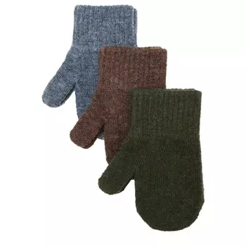 Перчатки Mikk-Line Magic Mittens 3 Pack, цвет Duffel Bag/Chocolate Chip/Orion Blue