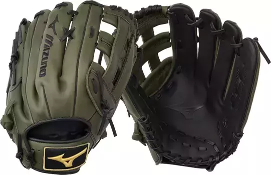 Перчатки Mizuno 13 дюймов MVP Prime Series Slowpitch, зеленый/черный