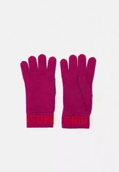 Перчатки MOSCHINO ПЕРЧАТКИ, бордовый