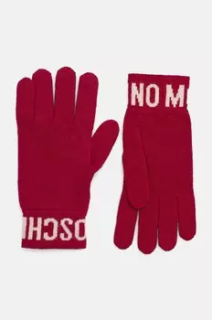 Перчатки Moschino, розовый