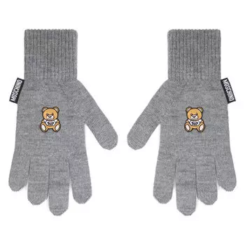 Перчатки MOSCHINO, серый
