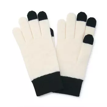 Перчатки Muji на шерстяной подкладке, красный