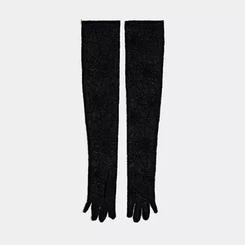 Перчатки My Accessories London Halloween Mesh Spider Web, черный