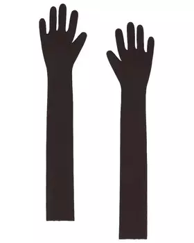 Перчатки Norma Kamali Long, цвет Chocolate