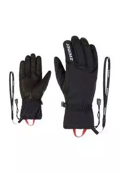 Перчатки-Пальцы "gaikono ws pr" дышащая козья кожа Ziener, черный