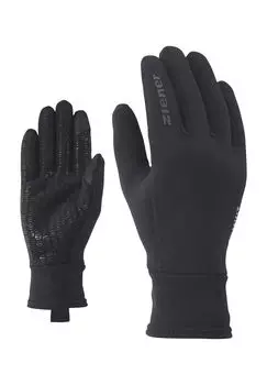 Перчатки, POLARTEC, шерсть мериноса ziener, черный